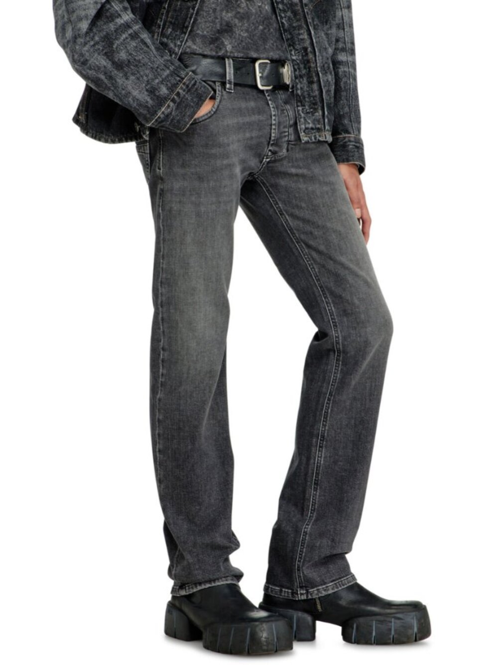 Diesel Larkee 1985 Low Waist Straight Denim Jeans In Black - Men's 30X32 - NWT